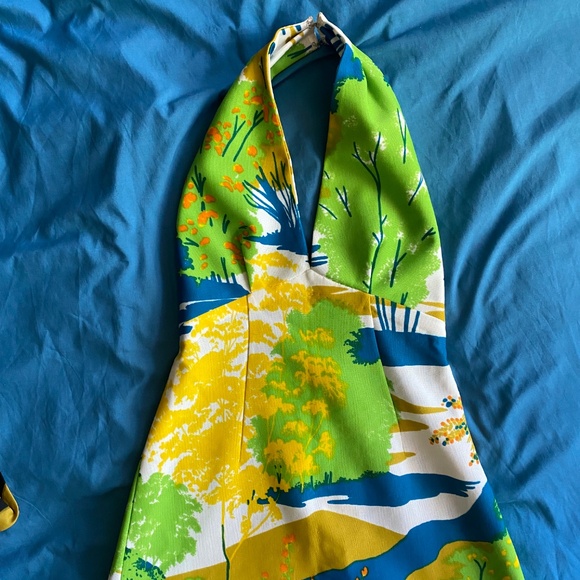 Vintage 1970s Halter Dress Handmade S - Picture 5 of 7